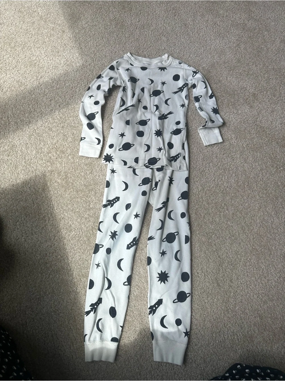 Hanna Andersson Boys Space Organic Cotton Pajama Set Size 5 110cm